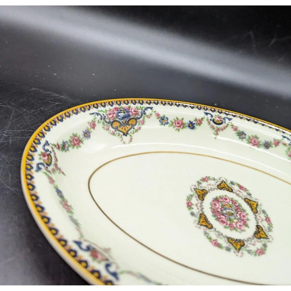 Vintage Oval Relish Dish Platter Theodore Haviland Limoges France Dora 8.75